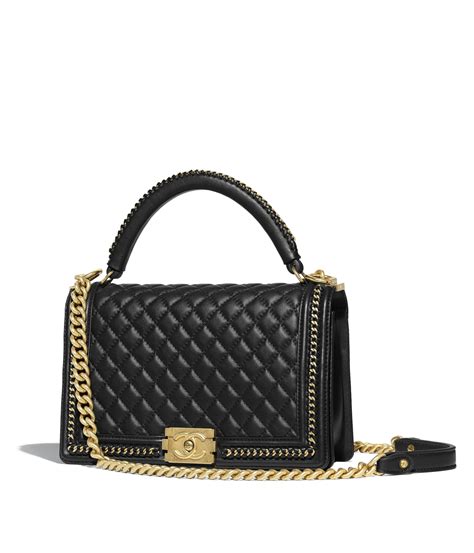 boy chanel flap bag with handle|Chanel boyfriend bag small.